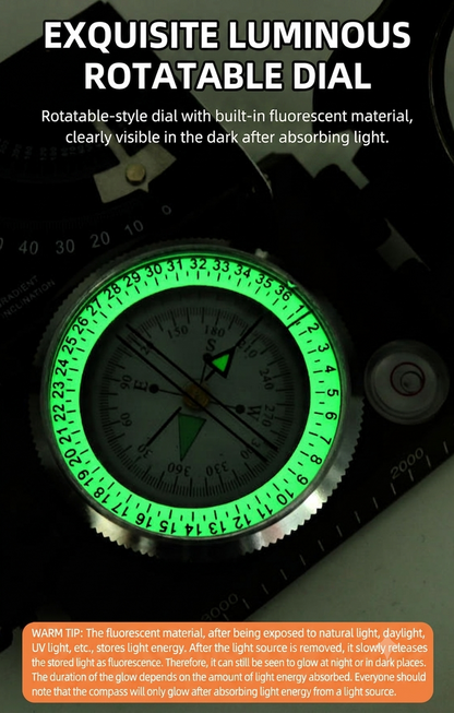🔥High Precision Luminous Compass | Reliable Guide for Outdoor Trips
