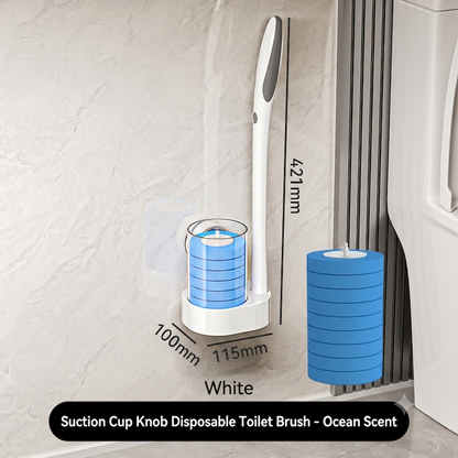 🔥50% OFF Suction Wall Disposable Toilet Brush – 360° No Dead Corner Sanitary Bathroom Cleaner