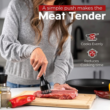 🔥50% OFF! Stainless Steel Meat Tenderizer Needle – Juicy Flavorful Steaks Every Time