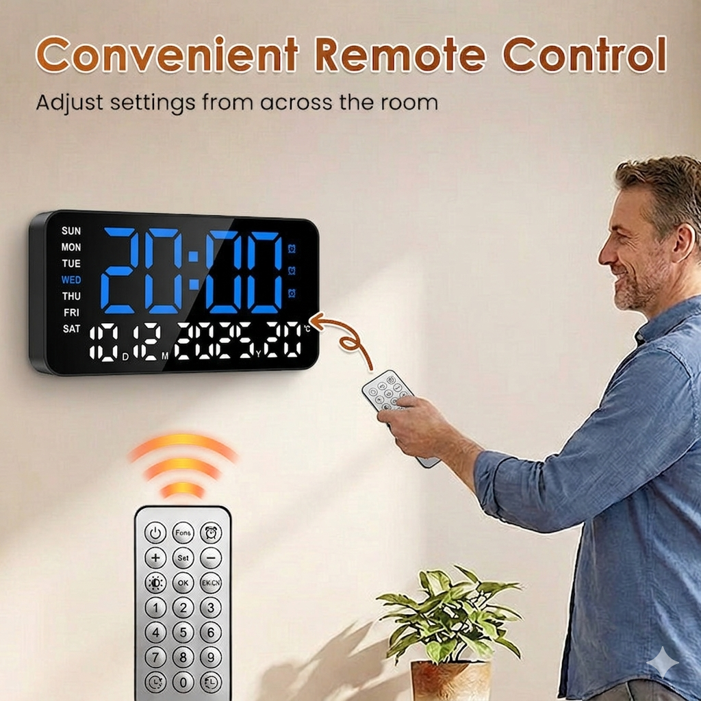 Multifunctional Digital Alarm Clock for Home & Office