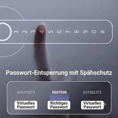 🔥50 % Rabatt🔥 Intelligenter Türgriff mit Fingerabdrucksensor und Bluetooth-App-Steuerung📱🔒