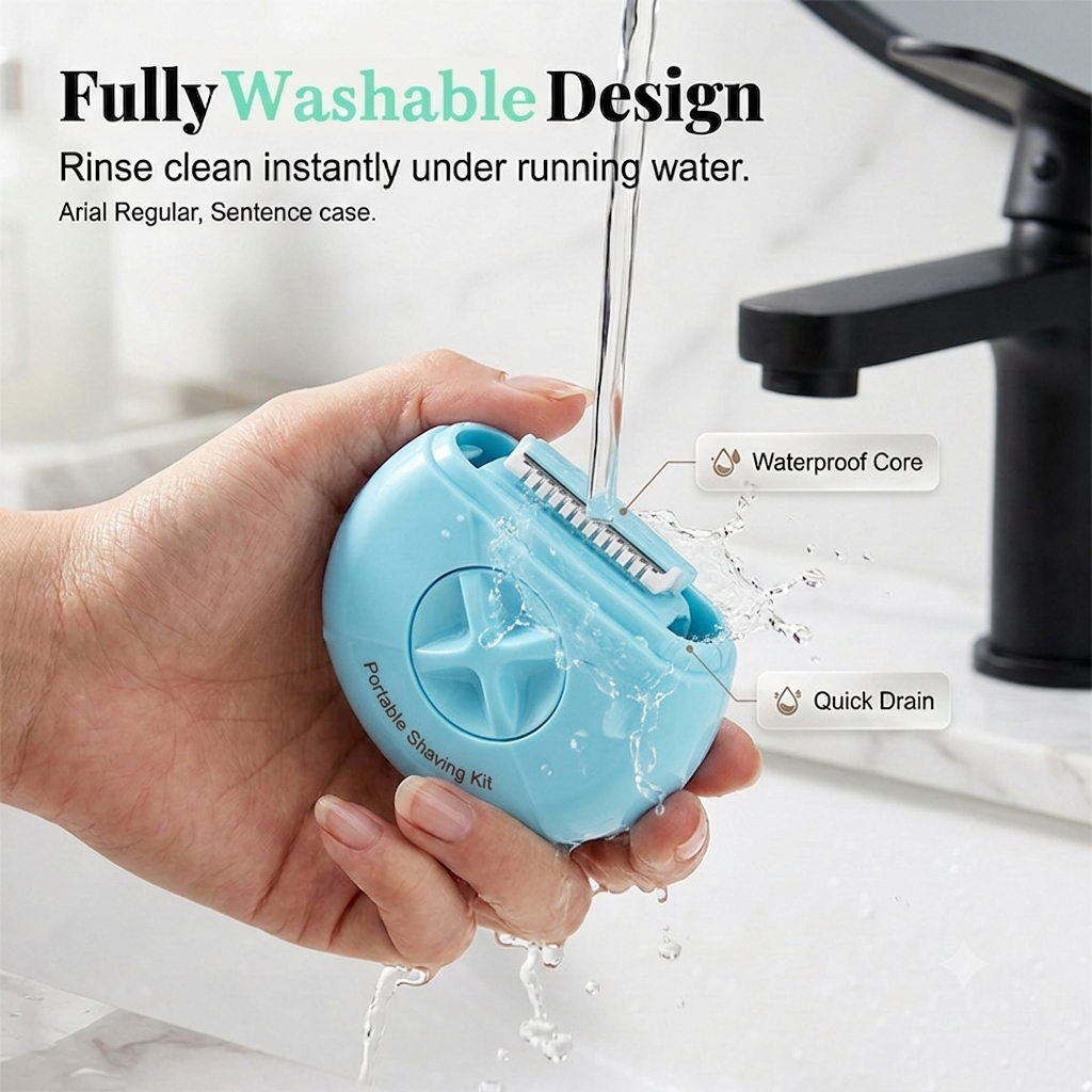 🔥Buy one get one free🔥3-in-1 Women Travel Hair Removal Kit, Portable Multifunctional Electric Shaver Set, Painless Full Body Shaving Trimmer Kit for Travel Daily Use