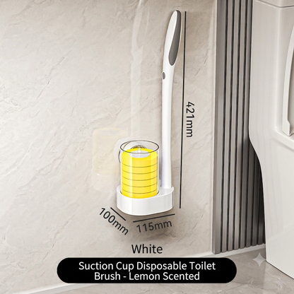 🔥50% OFF Suction Wall Disposable Toilet Brush – 360° No Dead Corner Sanitary Bathroom Cleaner