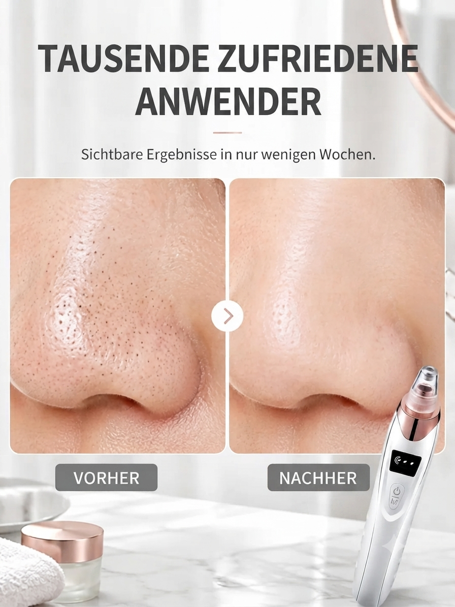 👉Einstellbares Saug-Porenreinigungsgerät für Mitesser & Akne-Entfernung