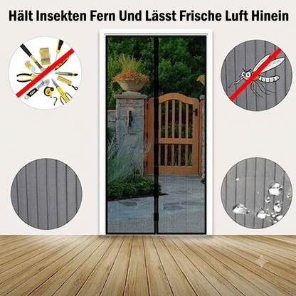 🦟 Einfach zu montierender Moskitovorhang mit Magnetverschluss – Hält Insekten draußen und lässt mühelos frische Luft herein.