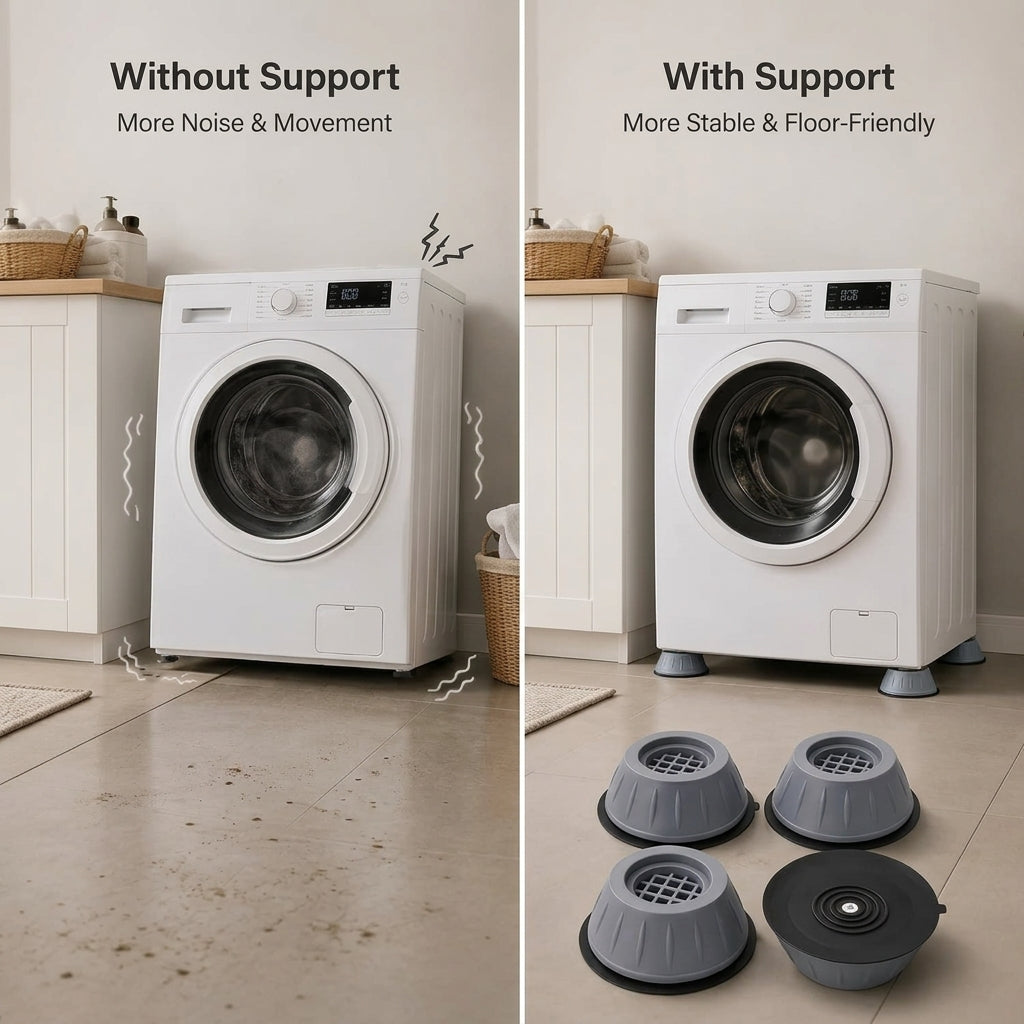 🔥🏠Anti-slip and shock-absorbing pads for washing machines