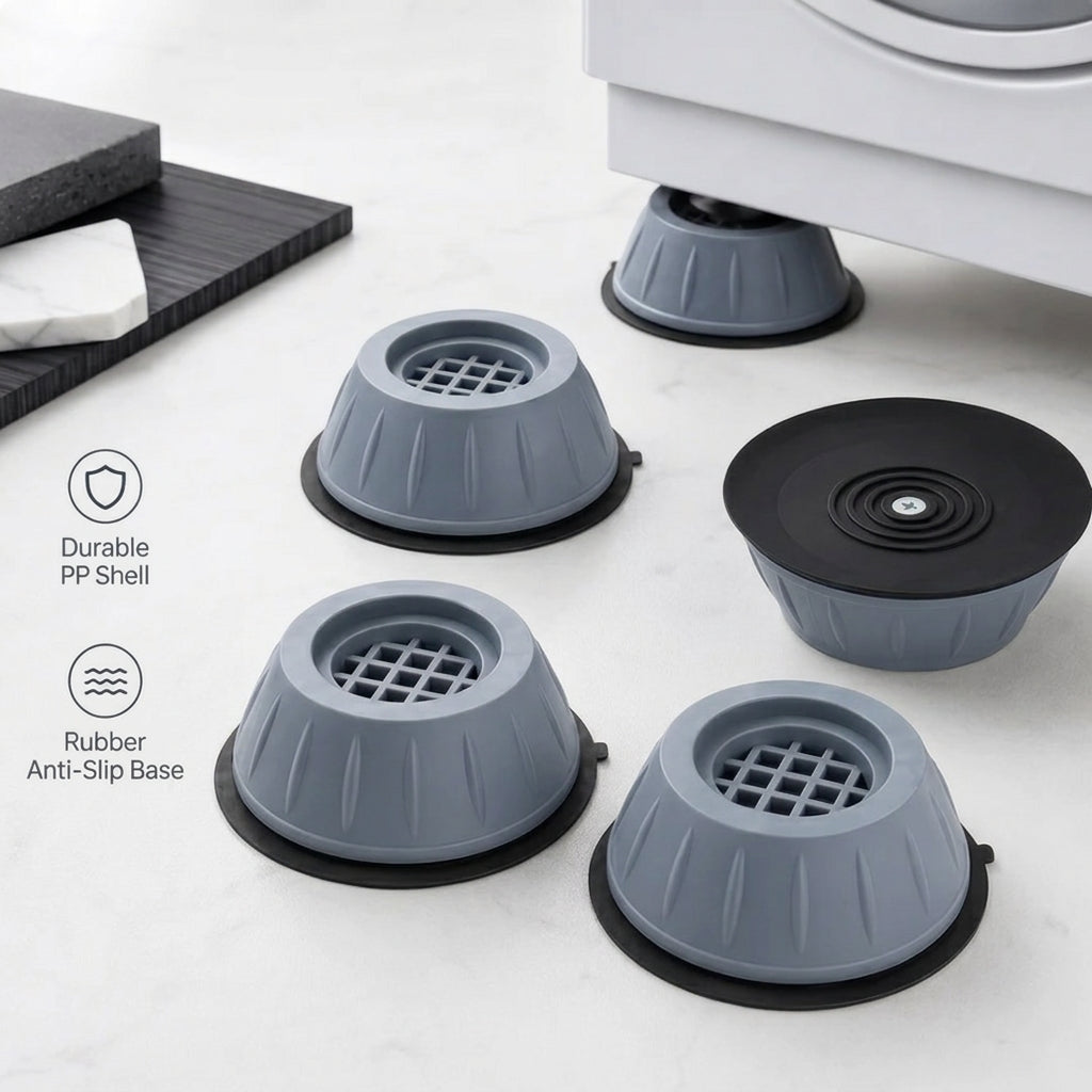 🔥🏠Anti-slip and shock-absorbing pads for washing machines