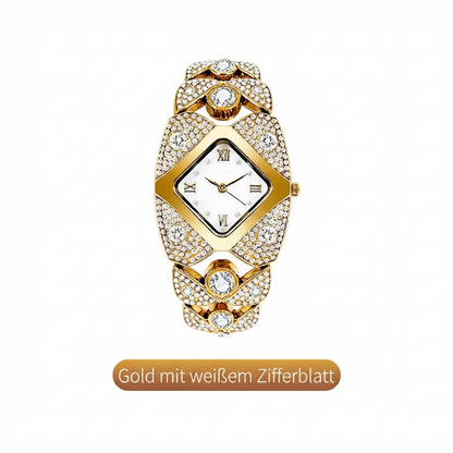 ⏳50% RABATT auf Vintage-Quarzuhr mit Strassbesatz