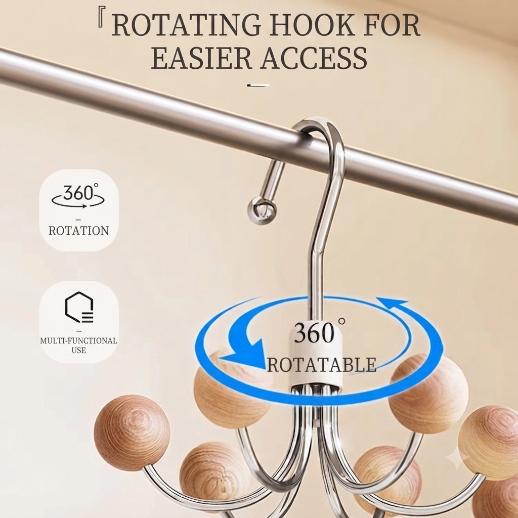 👉Rotatable 6-Hook Lingerie Organizer | BUY 1 GET 1 FREE
