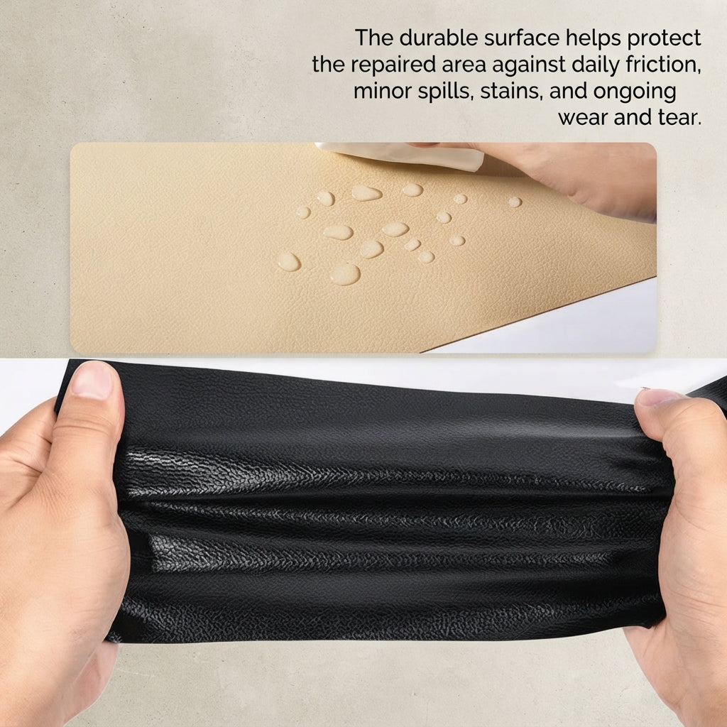 🚗  🩹  Self-Adhesive Leather Repair Patch Tape for Sofas & Car Seats
