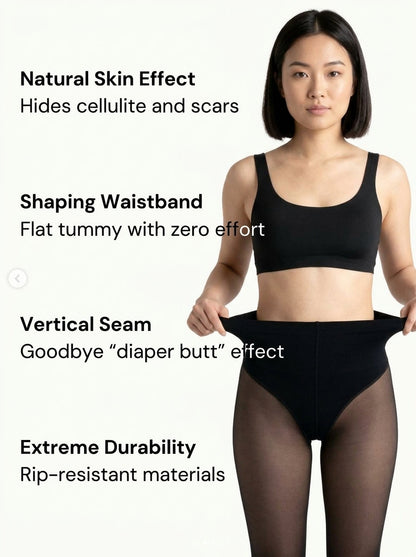 🔥✨Thermal-Effect Shaping Sheer-Look Leggings