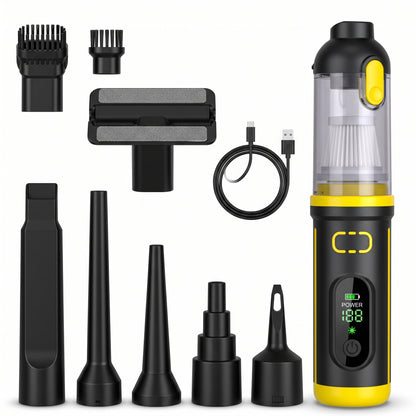 🥳2026 HOT SALE 50% OFF!🥳💞50K+ SOLD! 🚗💨  Portable Handheld Car Vacuum – Includes a variety of interchangeable nozzles🛡️✅