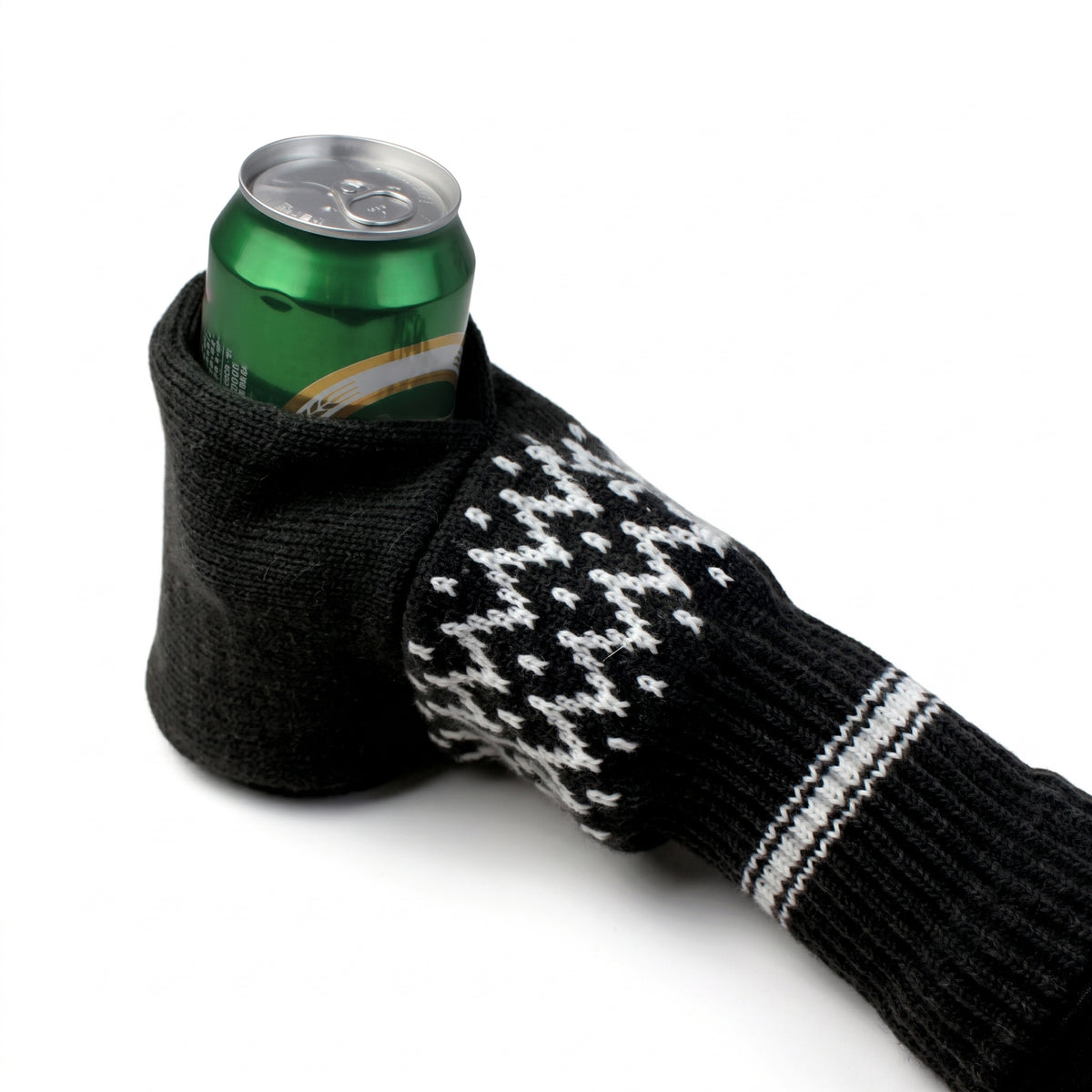 💥50% OFF 🧤Knitted Striped Thermal Beer Glove