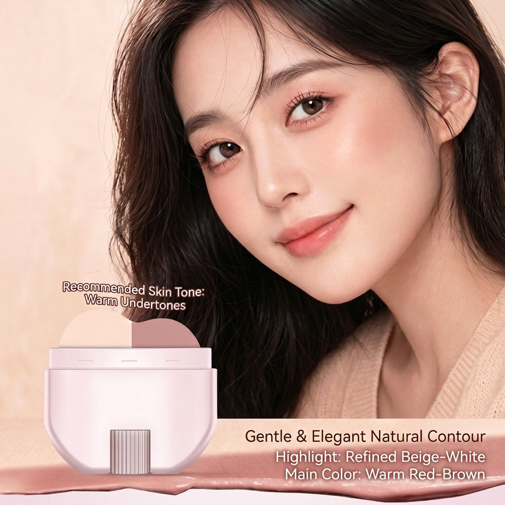 🌸Buy 2 Get 1 Free - 2-in-1 Blush & Highlighter Stick - Instantly Sculpt Your Cheekbones For A Professional-Looking Glow.