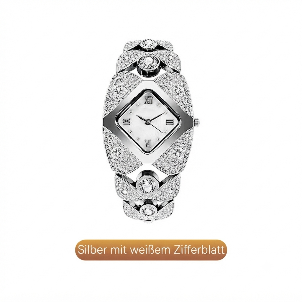 ⏳50% RABATT auf Vintage-Quarzuhr mit Strassbesatz