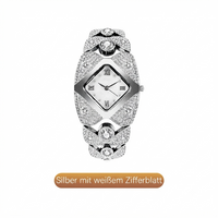 Silber mit weißem Zifferblatt