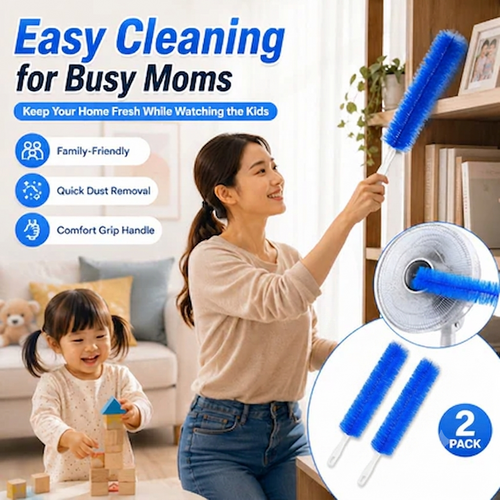 ⭐Reusable Bendable Microfiber Duster – Flexible Dust Cleaning Brush for Hard-to-Reach Areas