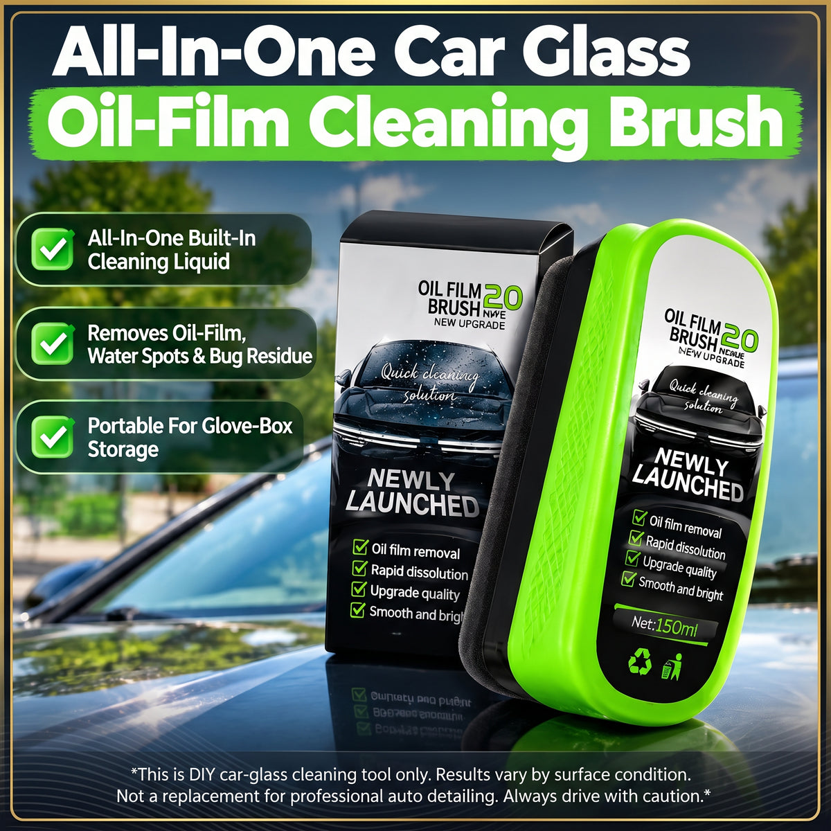 💥Buy 1 Get 1 Free 🚗Anti-freeze glass oil film brush