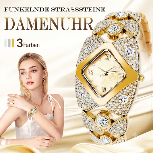 ⏳50% RABATT auf Vintage-Quarzuhr mit Strassbesatz