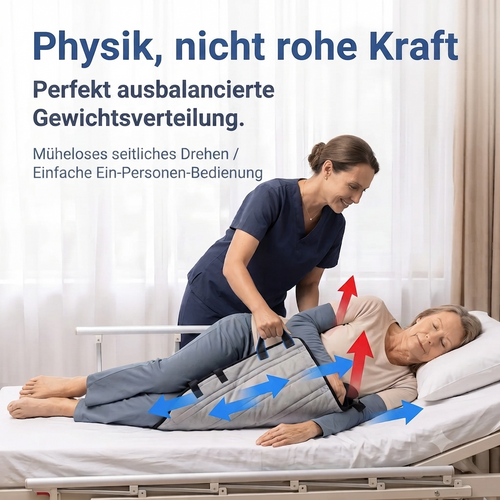 ❤️Der beste Helfer für Senioren, 🔥Eine Transfermatratze mit Griffen