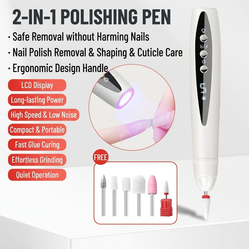 🔥 Over 100,000 sold monthly—limited-time half-price offer! ✨ Professional electric nail drill—combines filing, shaping, dead skin removal, and buffing in one.