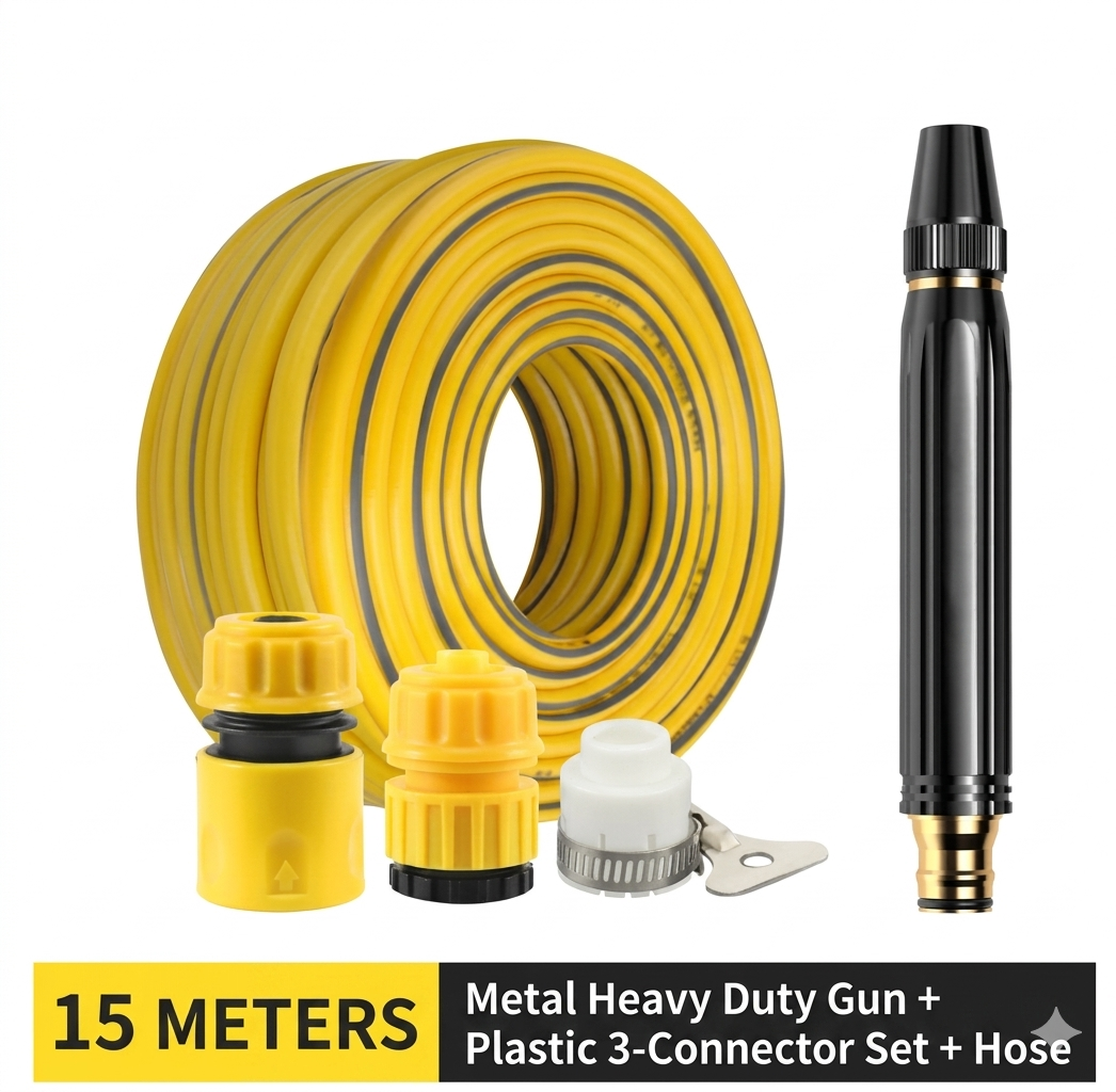 ⏰🔥Limited-time 50% off! 🚗 High-Pressure Car Wash Nozzle Set with Hose – Powerful, easy to use, save money at home! 💦✨