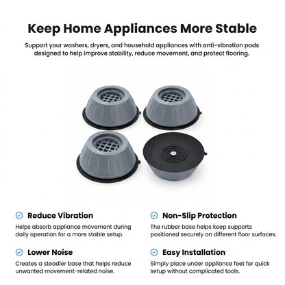 🔥🏠Anti-slip and shock-absorbing pads for washing machines