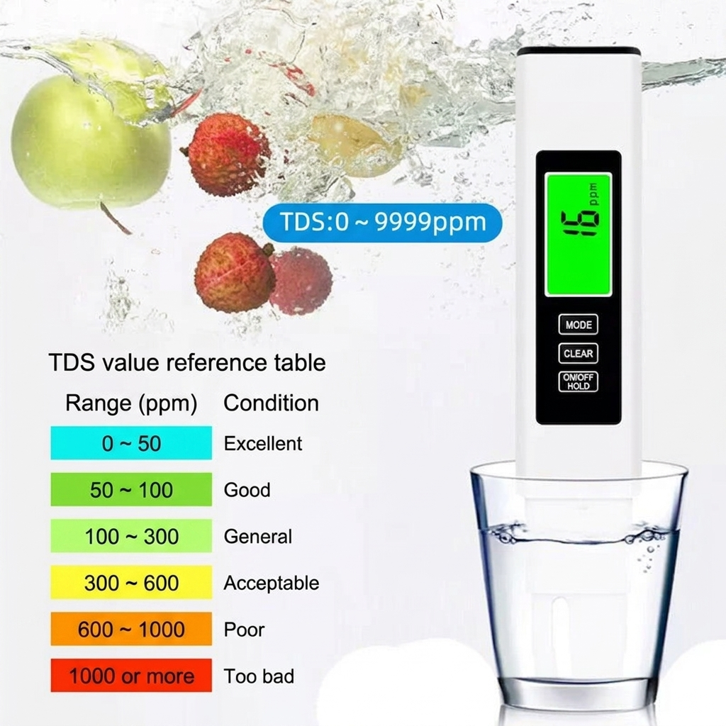 3-in-1 Digital Water Quality Tester Pen - Accurate TDS EC Temperature Detector for Drinking Water, Aquarium, Travel & Home Use