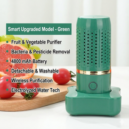 🍓 Deep Clean Fruits & Veggies | Rechargeable Food Purification Capsule