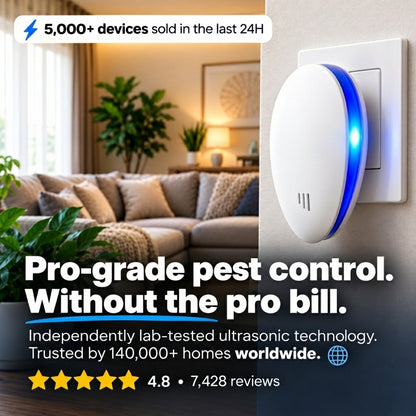 Ultrasonic Pest Repeller - Banish 14+ Pests for Good