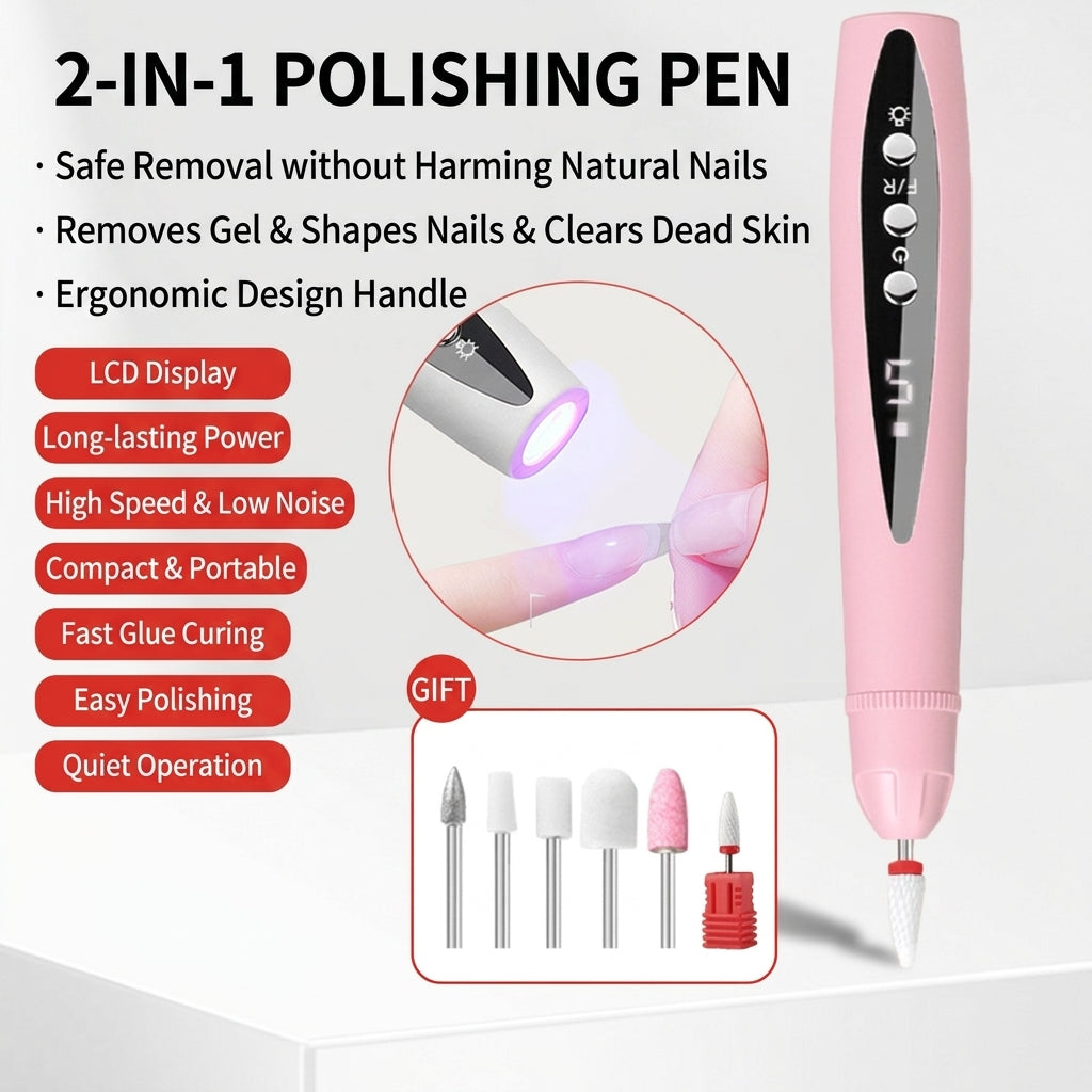 🔥 Over 100,000 sold monthly—limited-time half-price offer! ✨ Professional electric nail drill—combines filing, shaping, dead skin removal, and buffing in one.