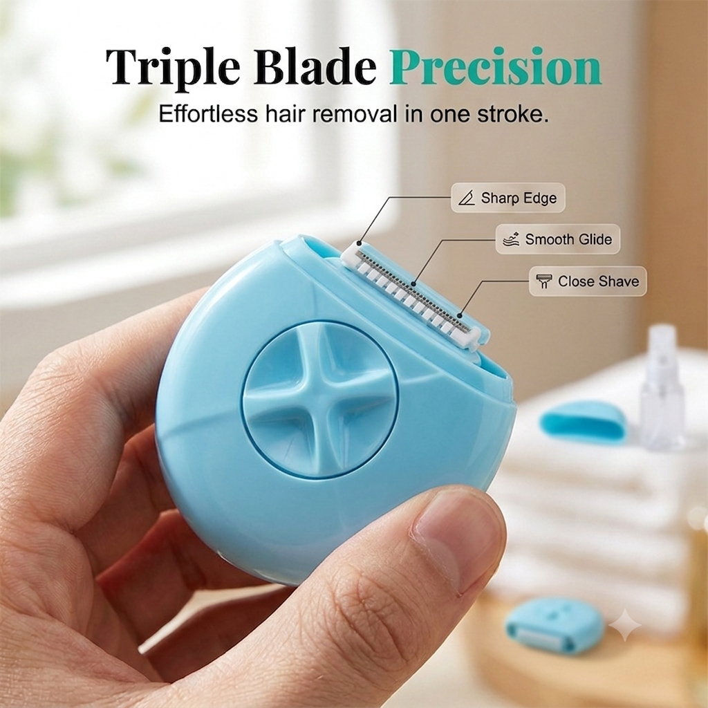 🔥Buy one get one free🔥3-in-1 Women Travel Hair Removal Kit, Portable Multifunctional Electric Shaver Set, Painless Full Body Shaving Trimmer Kit for Travel Daily Use