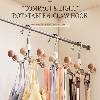 👉Rotatable 6-Hook Lingerie Organizer | BUY 1 GET 1 FREE