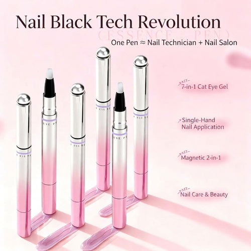 Buy 1 Get 1 Free ✨ 2-in-1 Cat-Eye Nail Art Pen with Built-in Magnet 💅