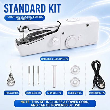 🔥Hot Deal｜Portable Handheld Sewing Machine, Fast Fabric Repair At Home