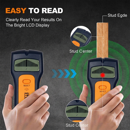 🔥Limited Time Deal 5-in-1 Digital Wall Stud Finder, Handheld Metal & Live AC Wire Detector, High Precision Drywall Scanner For DIY Hanging Projects