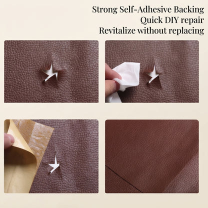 🚗  🩹  Self-Adhesive Leather Repair Patch Tape for Sofas & Car Seats