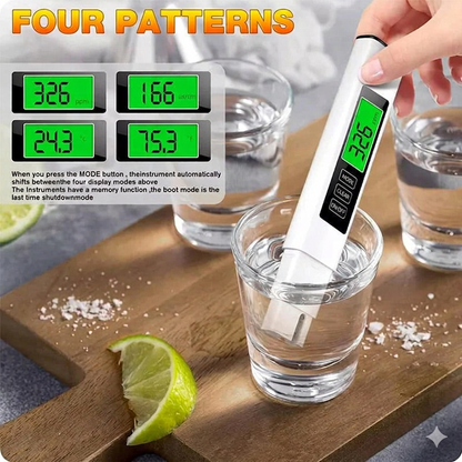 3-in-1 Digital Water Quality Tester Pen - Accurate TDS EC Temperature Detector for Drinking Water, Aquarium, Travel & Home Use