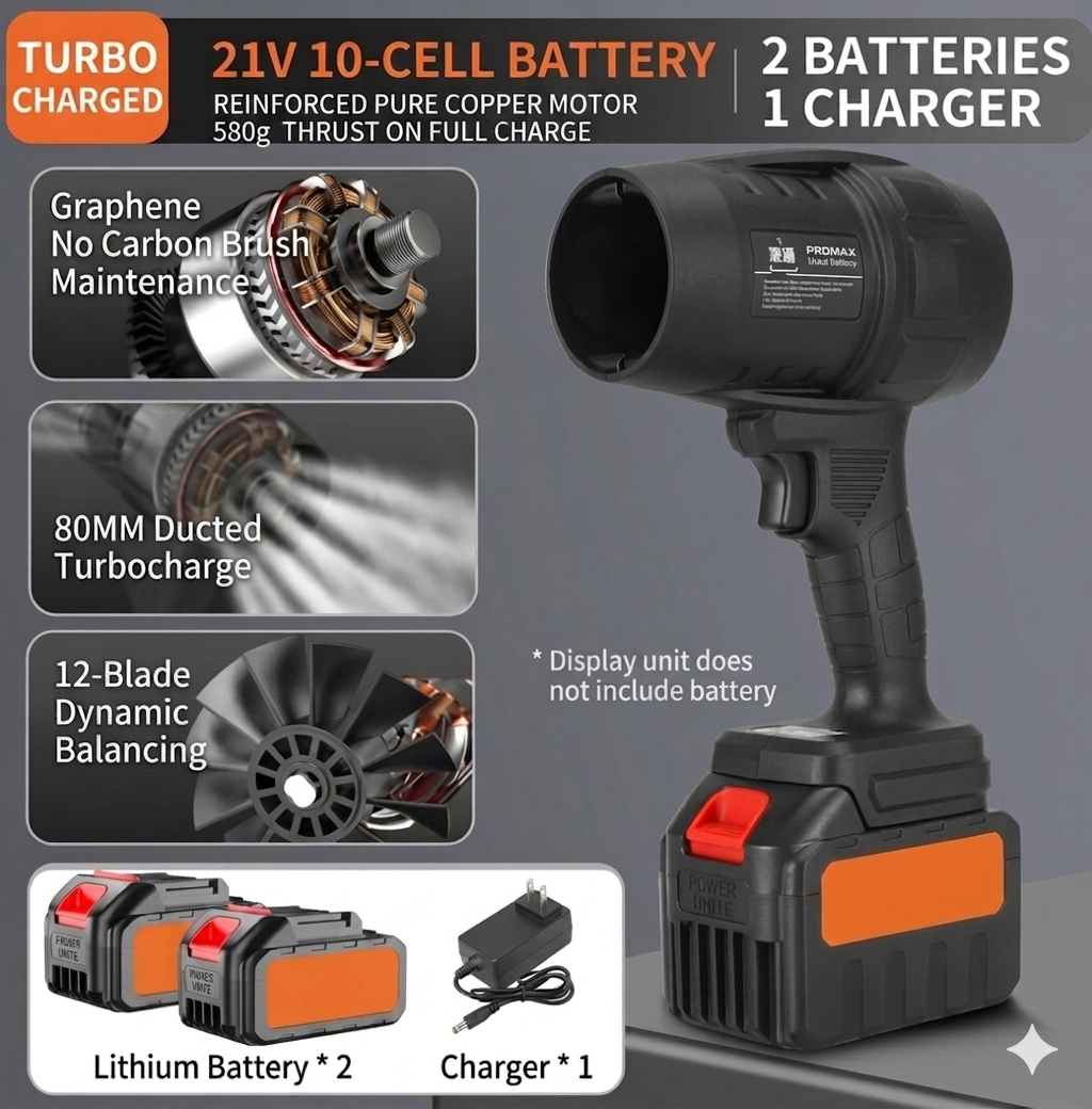 Car Electric Snow Blower Handheld Fan