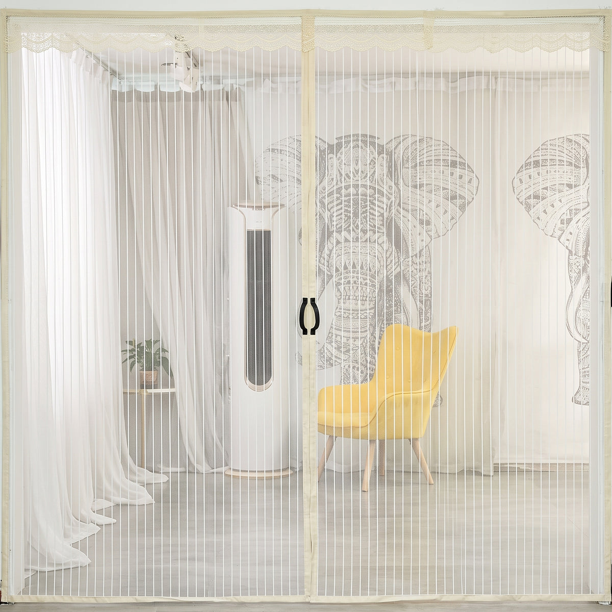 💥50% OFF🦟Drill-free magnetic mesh screen door (mosquito curtain)
