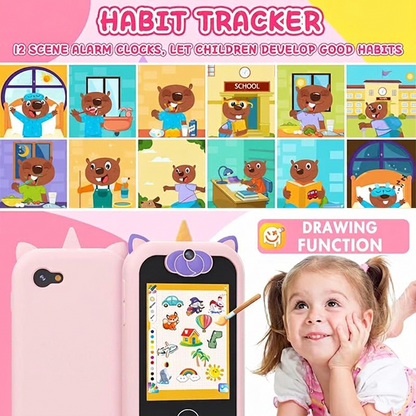 🔥 2026 New Kids Smart Toy Phone with Dual Cameras Touch Screen, Educational Learning Cell Phone Mini Digital Camera, Early Learning Interactive Toy for Toddlers Children