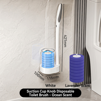 🔥50% OFF Suction Wall Disposable Toilet Brush – 360° No Dead Corner Sanitary Bathroom Cleaner
