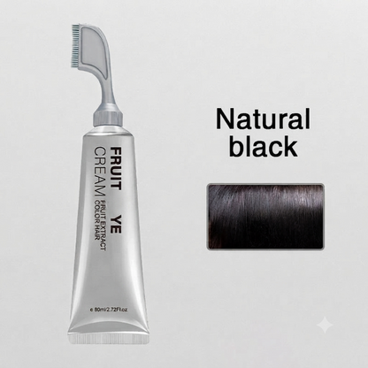 🔥Plant Extract Hair Dye Essence, Mild Irritation-Free Gray Hair Coverage Hair Color Cream With Ginseng Polygonum Extract At Home Hair Care For Men Women