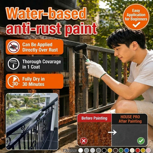 🔥50% OFF Today Only - Water-based anti-rust metal paint