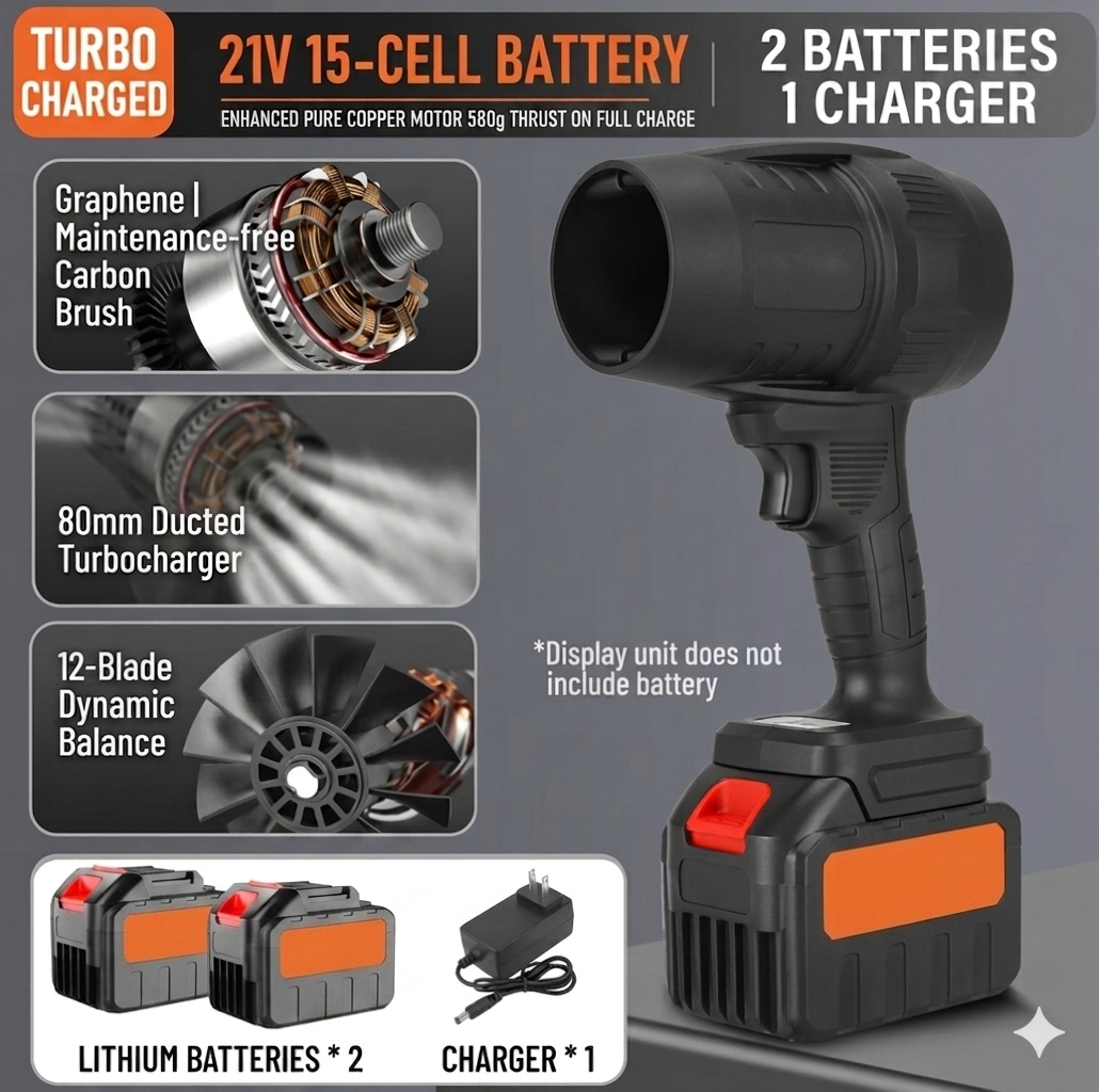 Car Electric Snow Blower Handheld Fan