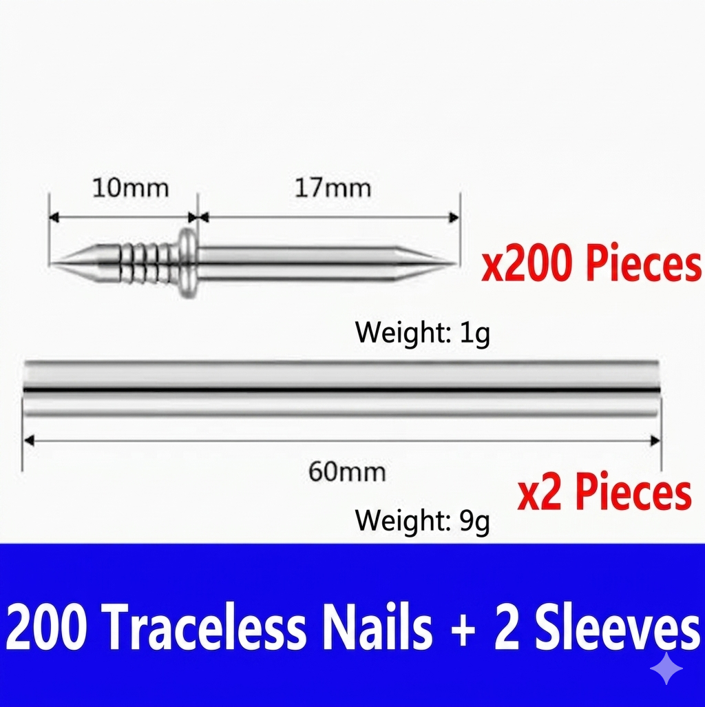 🔥No Hole No Damage｜Seamless Double Sided Nail for Wall Hanging