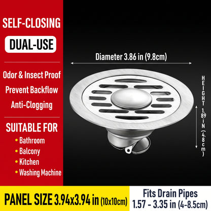 💥50% OFF 🛁Thickened Stainless Steel Anti-Odor & Anti-Pest Floor Drain