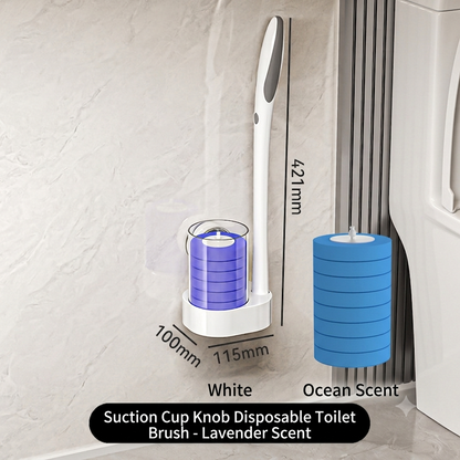 🔥50% OFF Suction Wall Disposable Toilet Brush – 360° No Dead Corner Sanitary Bathroom Cleaner