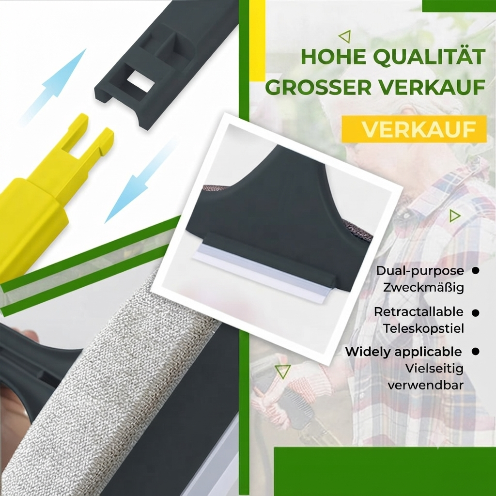 🔥2-in-1 Doppelseitige Bildschirm- und Glasreinigungsbürste