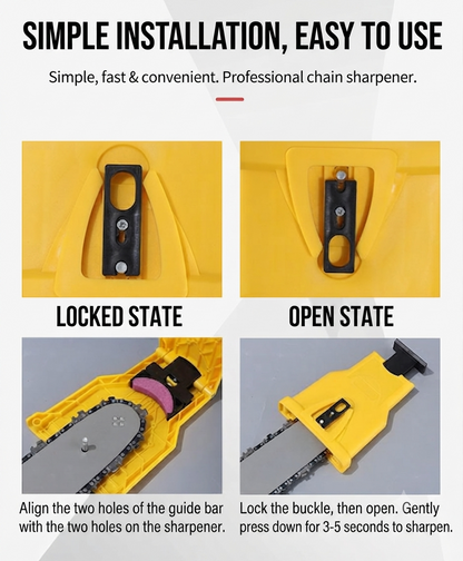 🔥Universal chain sharpener, quickly sharpens chainsaw teeth